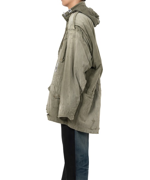 コート ジャケット Distressed Field Jacket メンズの画像