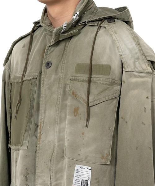 コート ジャケット Distressed Field Jacket メンズの画像