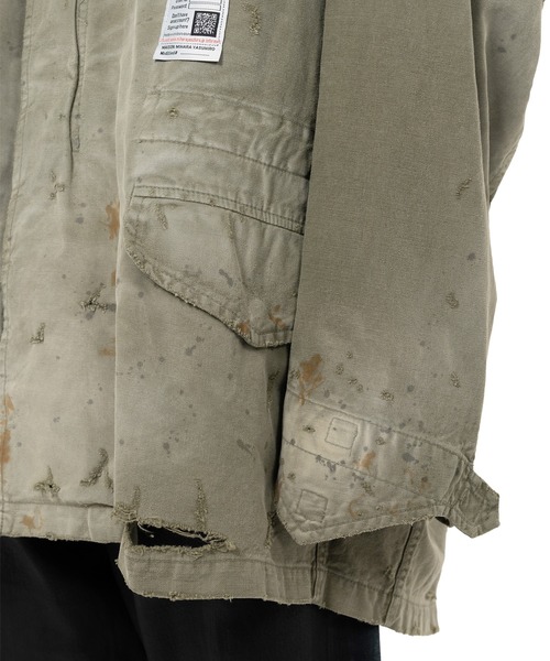 コート ジャケット Distressed Field Jacket メンズの画像