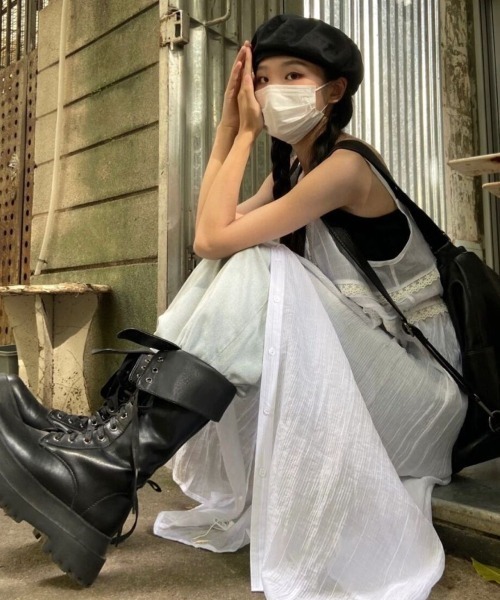 MONO8 ワンピース レース切替シアーキャミロングワンピース : ZOZOTOWN