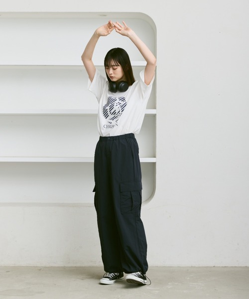 「flaner」 半袖Tシャツ MEDIUM ホワイト系その他2 レディース