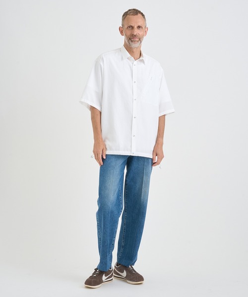 NOTHINGEVERYTHING plage シャーリングカットソー ホワイト NOTHINGEVERYTHING plage シャーリングカットソー ホワイト