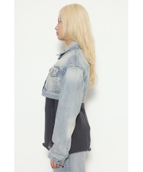 【LAGUA GEM】 オーバーデニムジャケット LAGUA GEM | BIG POCKET OVER MA-1 (ブルゾン ) |SHEL'TTER WEBSTORE