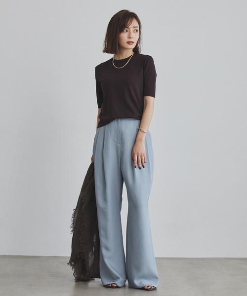 anuans 「anuans」 パンツ SMALL サックスブルー レディース