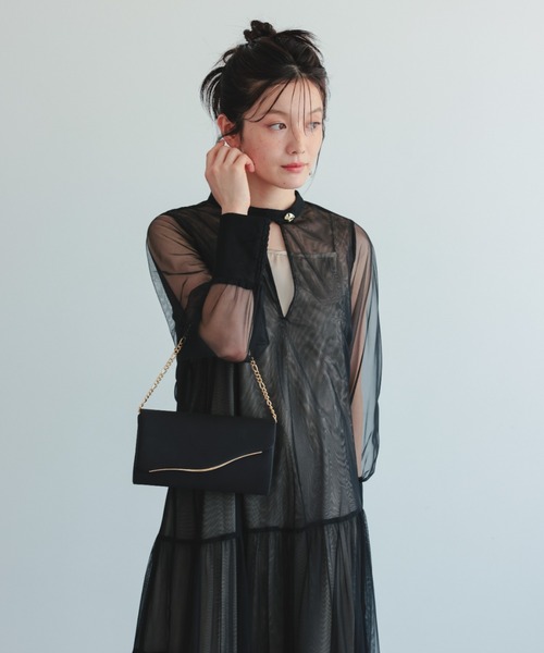 【未使用品】Dorry Doll 黒 パーティバッグ Dorry Doll（ドリードール） クラッチバッグ パーティーバッグ