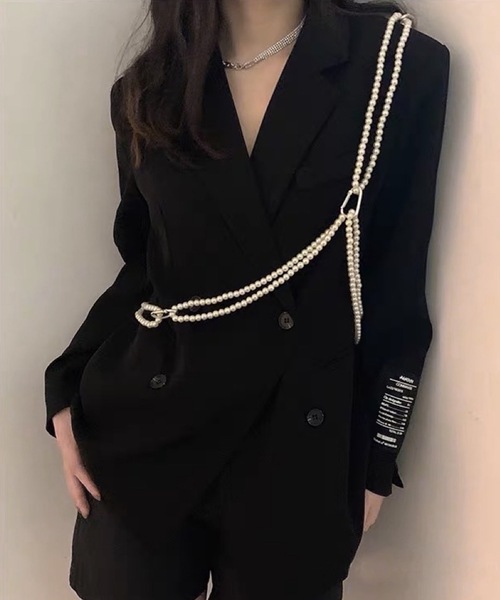[shopnikoniko] подтяжки свободный белый женский 