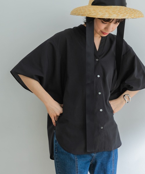 「URBAN RESEARCH」 半袖シャツ FREE チャコールグレー レディース