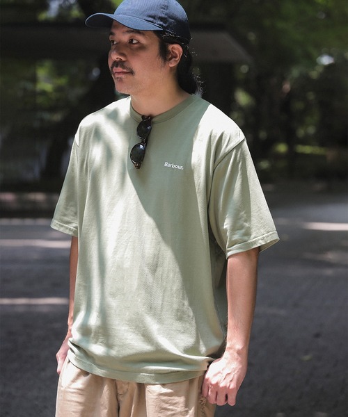 Barbour（バブアー） tシャツ Barbour / 刺繍 ロゴ Tシャツ メンズ 