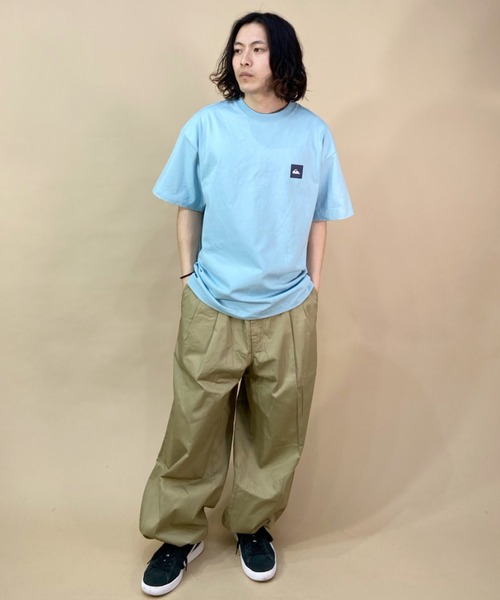 [Quiksilver] короткий рукав футболка M белый мужской 