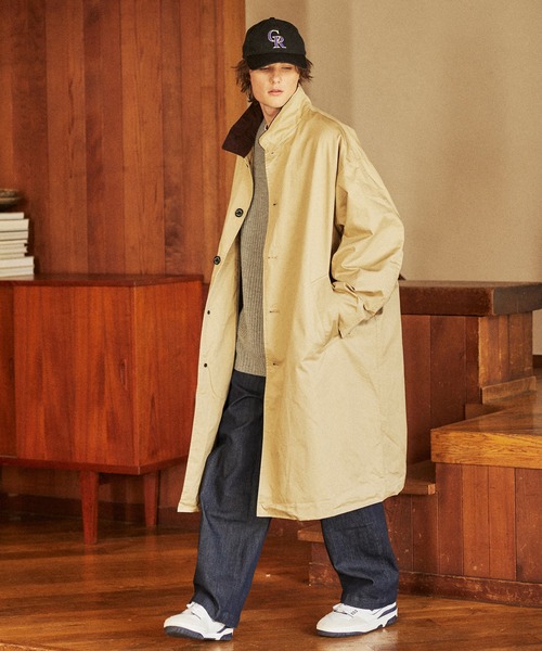 FREAK'S STORE (WEB限定) ステンカラーコート ベージュ FREAK'S STORE