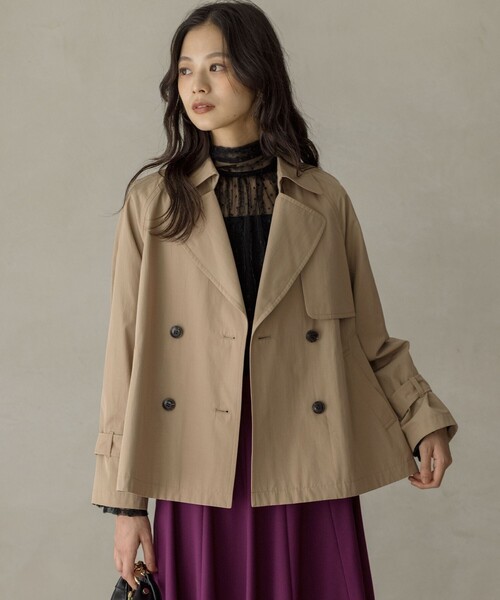 組曲（KUMIKYOKU） トレンチコート コート タイプライターショート