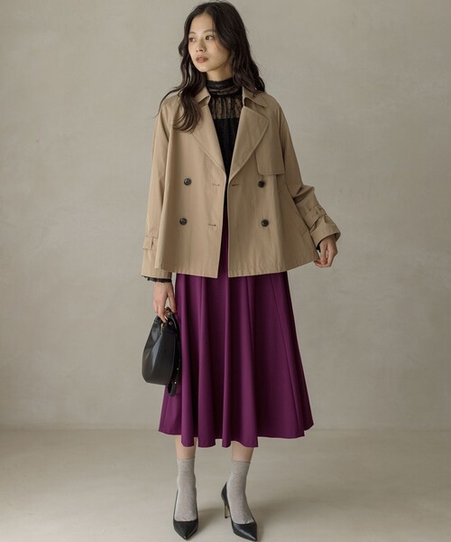 組曲（KUMIKYOKU） トレンチコート コート タイプライターショート