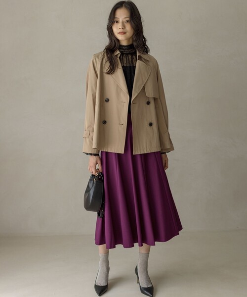 組曲（KUMIKYOKU） トレンチコート コート タイプライターショート