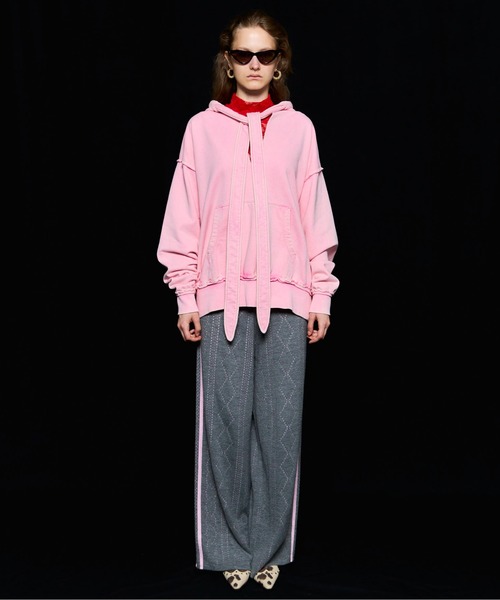 MAISON SPECIAL（メゾンスペシャル） パーカー Slit Ribbon Hoodie