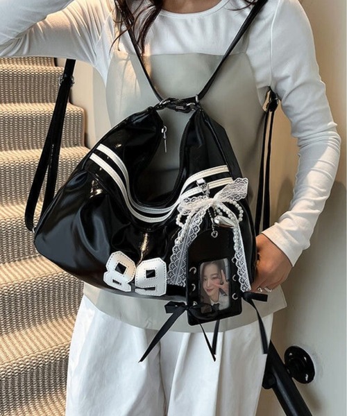 専用ページ　ショルダーバッグ CANVAS+ ショルダーバッグ バッグ 「CANVAS+」パスケース×チャーム付き