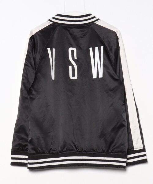 「VISION STREET WEAR」 スタジャン MEDIUM ブラック メンズ_画像2