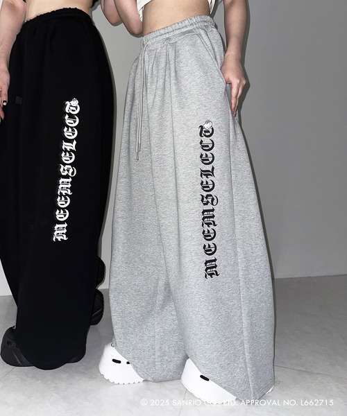 me+em select（ミームセレクト） ワイドパンツ スウェットパンツ