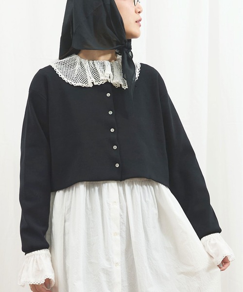 fig London（フィグロンドン） ニット セーター C/Ny pleating