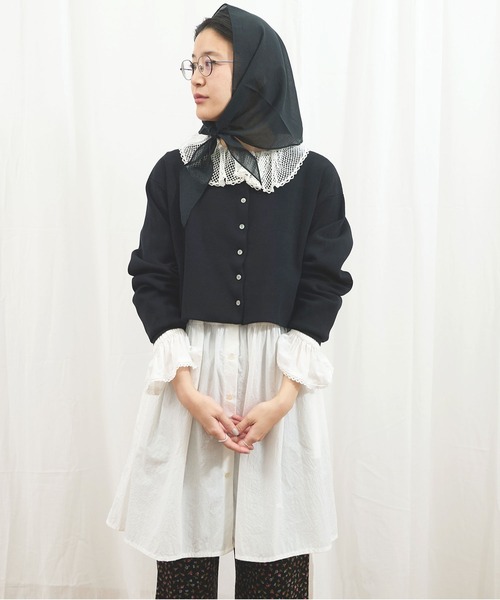 専用　フィグロンドン　カーディガン fig London（フィグロンドン） カーディガン _C/Ny pleating cardigan