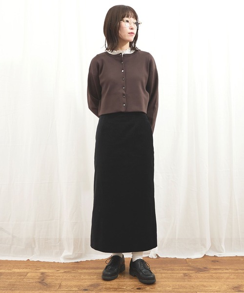 fig London（フィグロンドン） カーディガン _C/Ny pleating cardigan