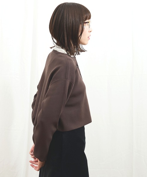 fig London（フィグロンドン） カーディガン _C/Ny pleating cardigan
