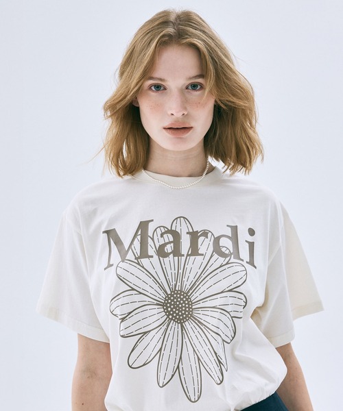 完売TシャツTSHIRT FLOWERMARDI GRADATION Mardi Mercredi（マルディメクルディ） tシャツ TSHIRT FLOWERMARDI