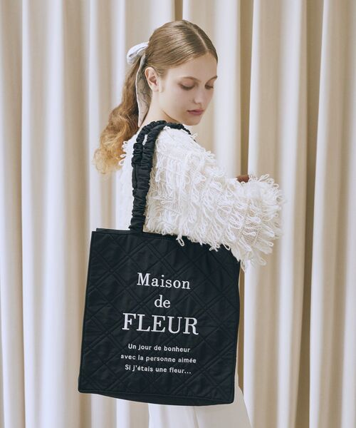 Maison de FLEUR（メゾンドフルール） トートバッグ ブランドロゴ刺繍