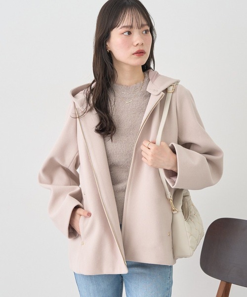 earth music&ecology コート アウター 「2025AW」2WAYフードコート