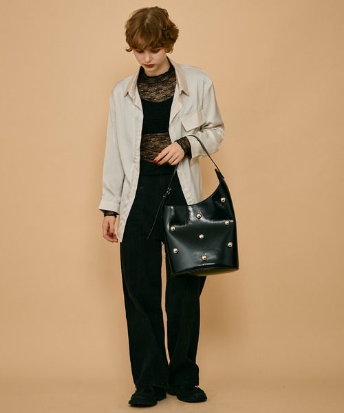 uyu. トートバッグ Studs Design Tote Bag /スタッズデザイントート