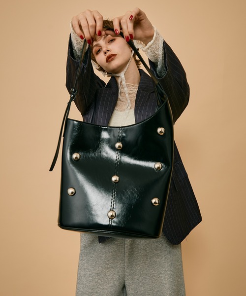 uyu. トートバッグ Studs Design Tote Bag /スタッズデザイントート