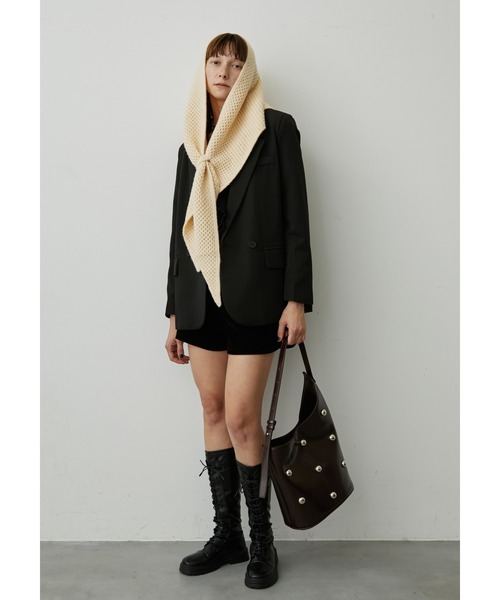 uyu. トートバッグ スタッズ付きデザイントートバック レディース