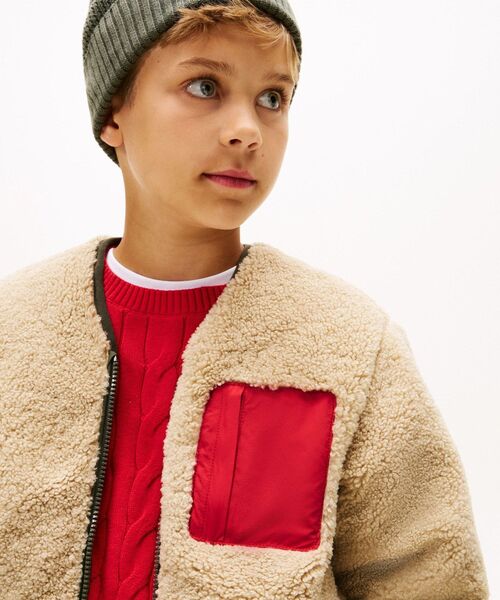 ブルゾン アウター KIDS リバーシブルテディナイロンジャケット キッズ 子供服の画像