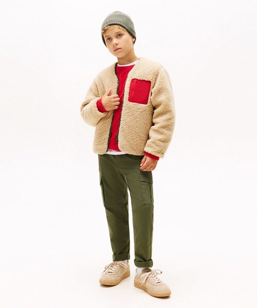 ブルゾン アウター KIDS リバーシブルテディナイロンジャケット キッズ 子供服の画像