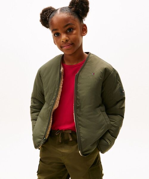 ブルゾン アウター KIDS リバーシブルテディナイロンジャケット キッズ 子供服の画像