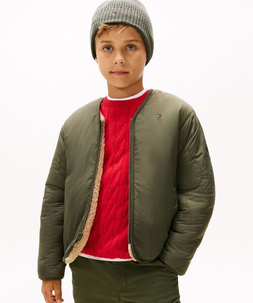 ブルゾン アウター KIDS リバーシブルテディナイロンジャケット キッズ 子供服の画像