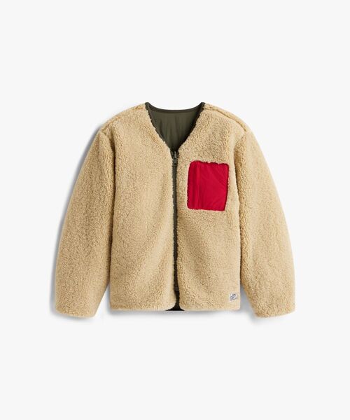 ブルゾン アウター KIDS リバーシブルテディナイロンジャケット キッズ 子供服の画像