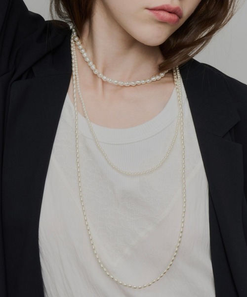 値下げ　真珠ネックレス3点セット Su1.（スイ） ネックレス 「Su1.」3セットパールネックレス レディース