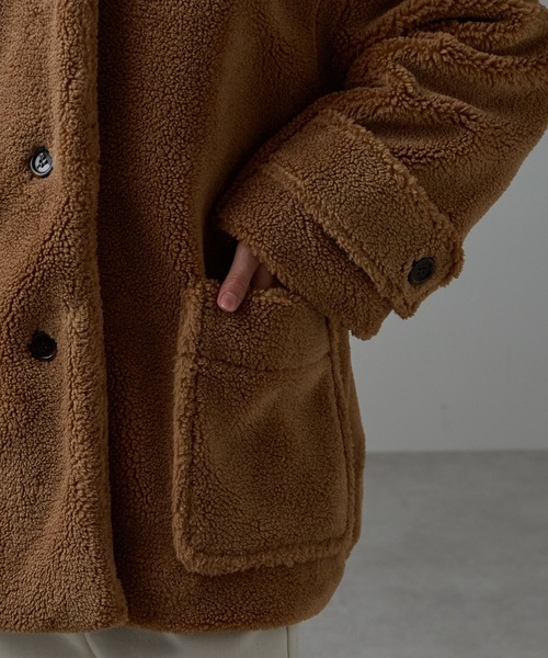 r.（アールドット） ステンカラーコート コート テディボア ステン