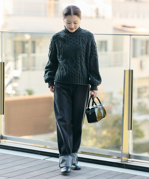 BEAMS HEART（ビームス ハート） ニット セーター パッチワーク編み