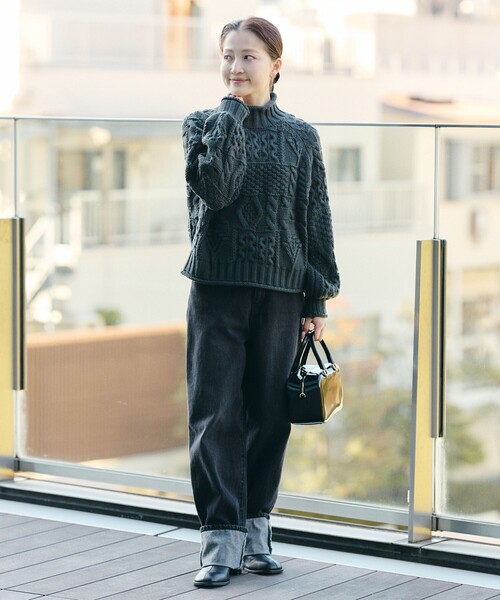 BEAMS HEART（ビームス ハート） ニット セーター パッチワーク編み