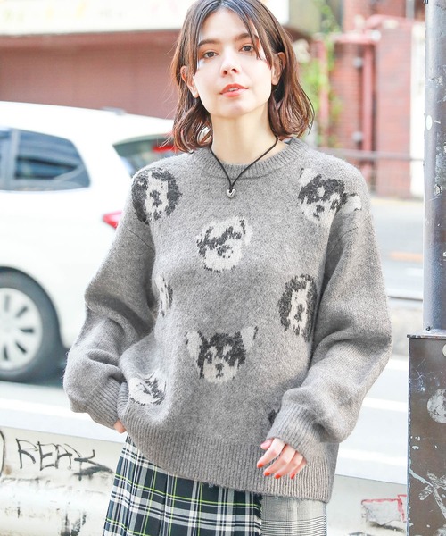 niko and…（ニコアンド） 長袖ニット MEDIUM グレー レディース