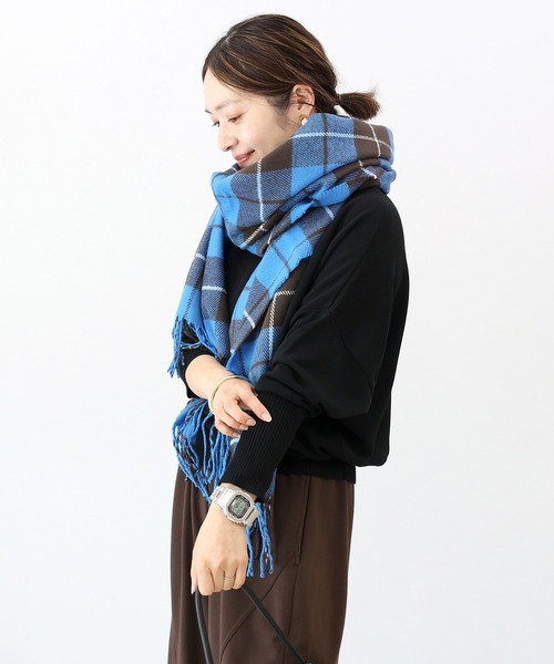Aletta vita ストール マフラー チェック大判ストール レディース