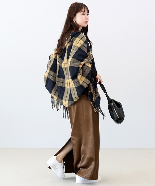 プラダ　チェック柄 マフラー ストール PRADAロゴ刺繍入 カシミア100% マフラー(チェック柄) 国内即発 (PRADA