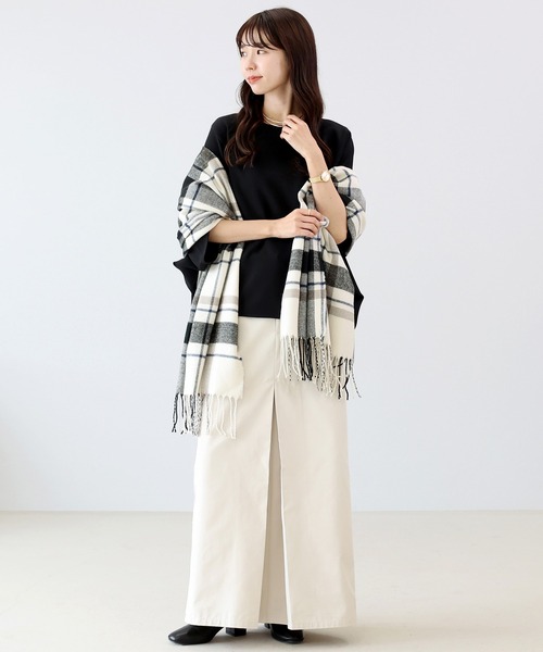 Aletta vita ストール マフラー チェック大判ストール レディース