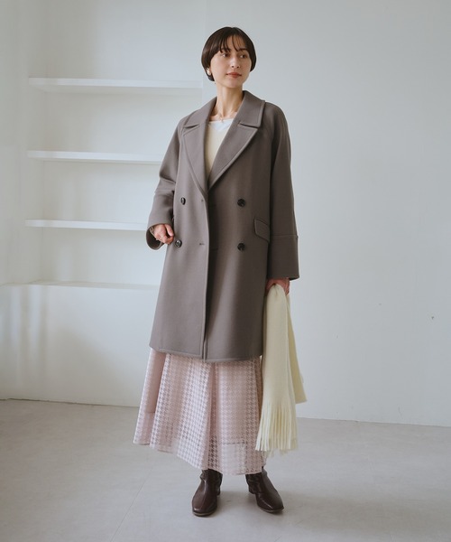 ROPE' PICNIC ピーコート pコート ジャージメルトン無地＆チェック