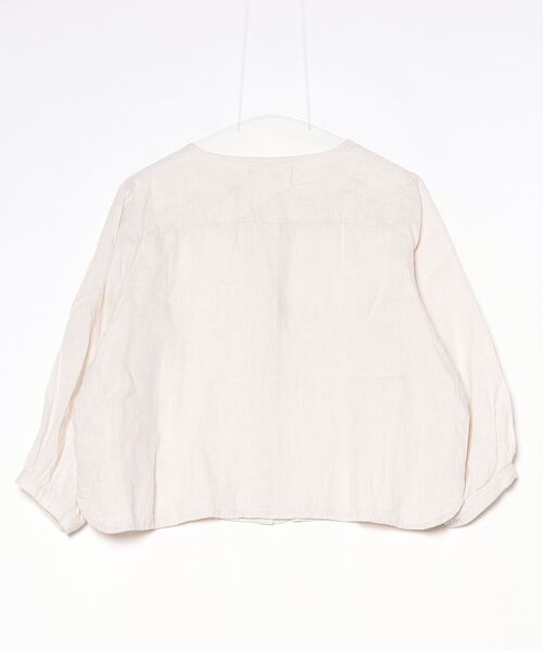 「fog linen work」 ノースリーブブラウス「B:MING LIFE STORE by BEAMSコラボ」 - ベージュ レディース_画像2