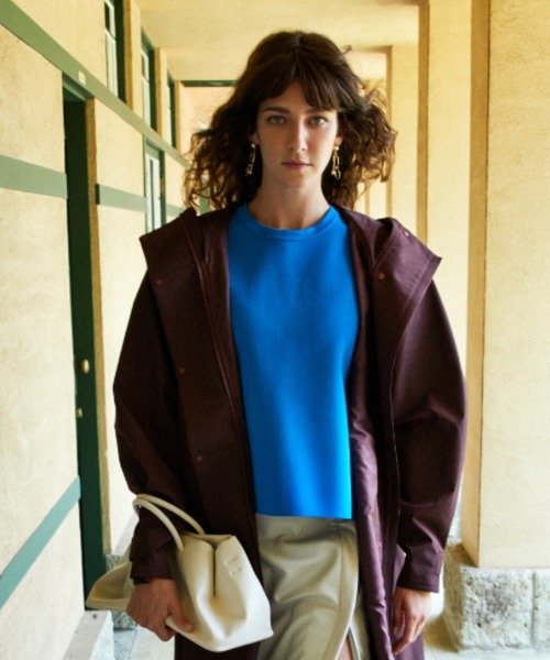 「emmi」 半袖ニット FREE グレー レディース_画像3