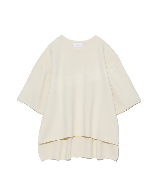 「emmi」 半袖ニット FREE グレー レディース_画像7