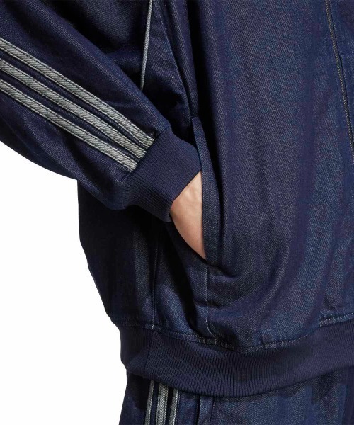 希少 adidasoriginalsデニム ラインストーン ジャケット Gジャン デニム ラインストーン ジャケット adidas（アディダス）の「デニム