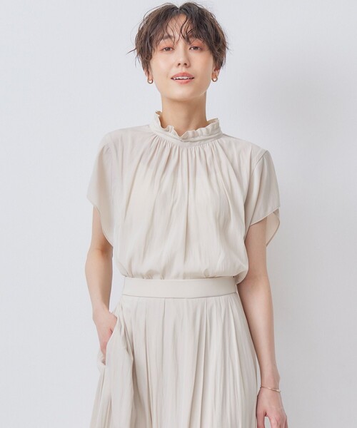 「組曲」 半袖ブラウス 5 ブラック レディース_画像6